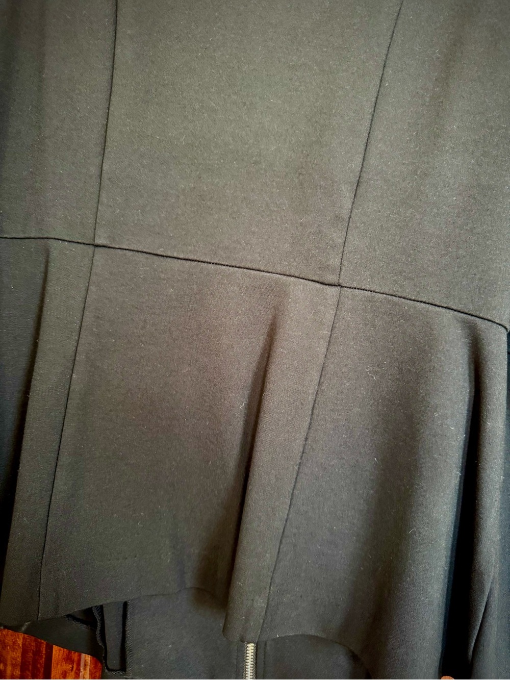 Lane Bryant Black Peplum Jacket with Zip - Picture 6 of 6